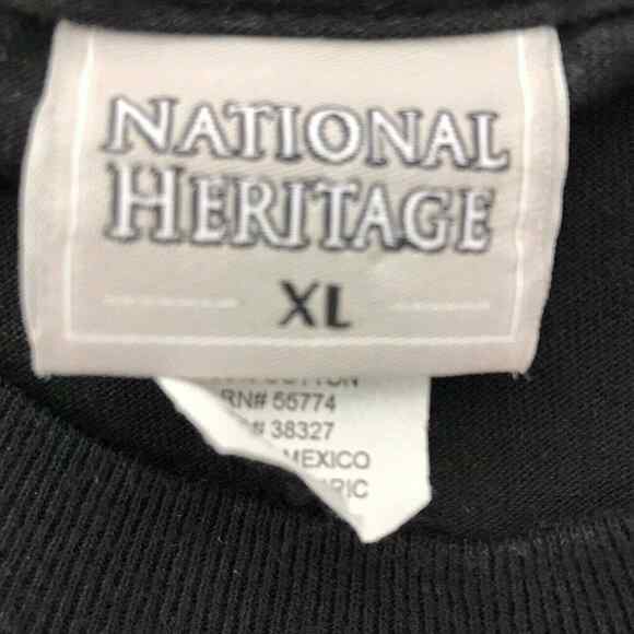 Mens Motorcycle T Shirt Size XL Black American Classic The Road to Freedom Biker - Picture 4 of 5